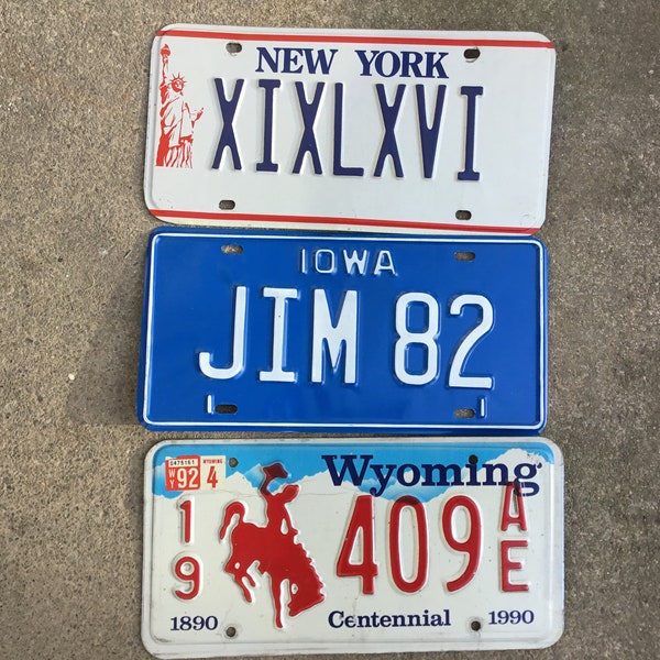 Wyoming License Plate Etsy