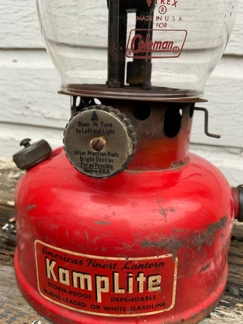 Vintage Kamplite Lantern Vintage Red Camping Lantern LRL 21A Etsy