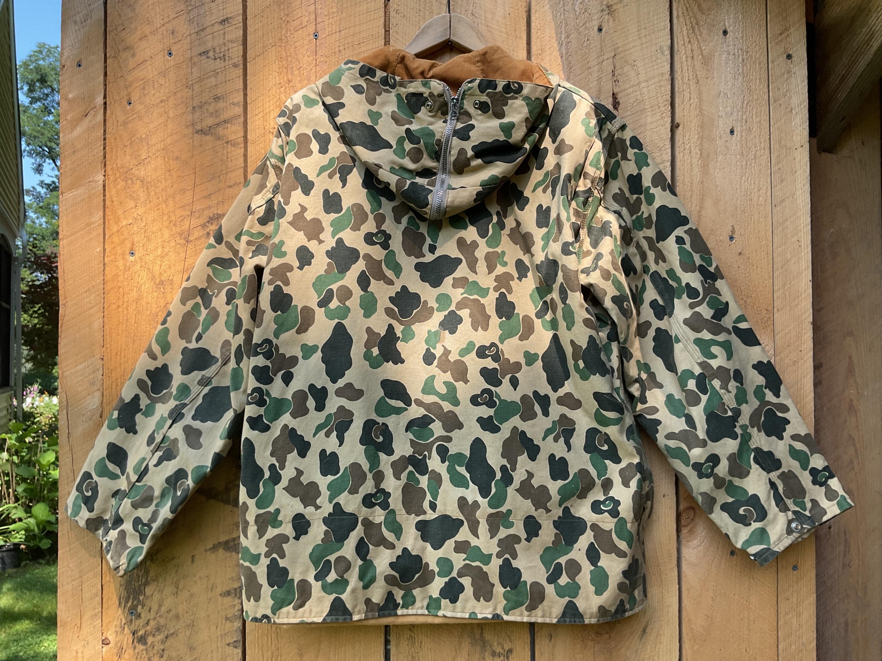 ジャケット・アウター 1058 ORVIS duck camo hunting jacket brn Vintage Orvis Duck Camo Hunting Jacket: 1950s-60s Canvas Coat - Etsy