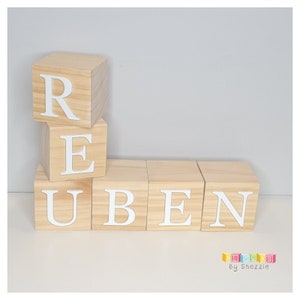 Personalized wooden name blocks | Custom decorative blocks | Scandi blocks