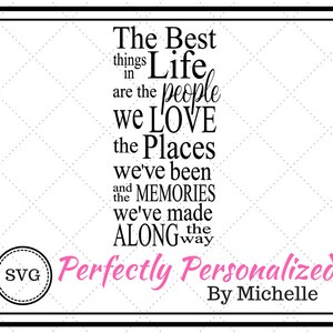 The Best Things in Life, SVG