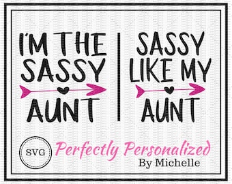 Sassy Como mi tía, soy la tía Sassy, SVG