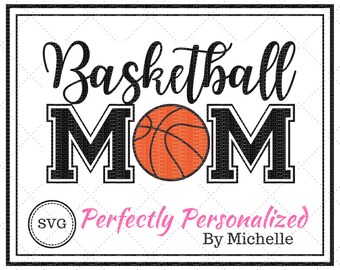 Mamá de baloncesto, archivo de corte digital, SVG