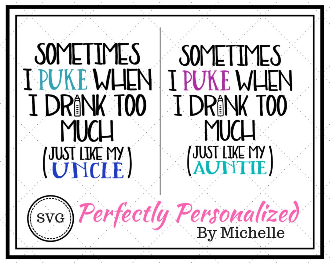 Sometimes I Puke, Fun Funny Digital Cut File, SVG Etsy