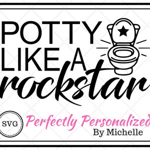 Potty Like a Rockstar, svg