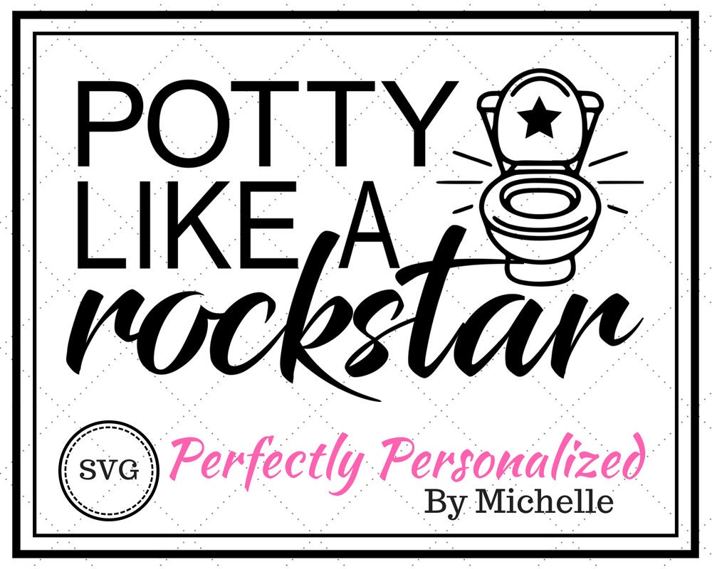 Potty Like a Rockstar, Svg - Etsy