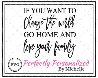 Si quieres cambiar el mundo, Madre Teresa, archivo de corte digital, SVG