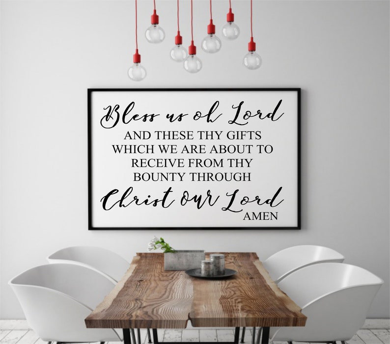 Bless Us Oh Lord, Table Prayer, Digital Cut File, SVG - Etsy