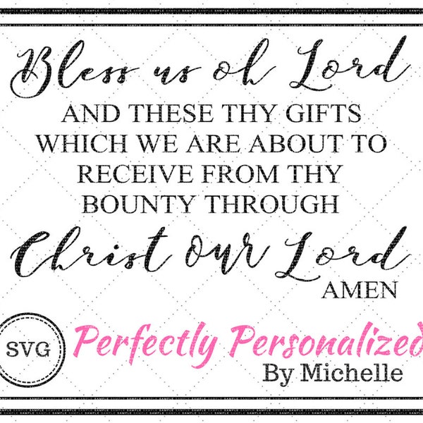 Bless Us O Lord - Etsy
