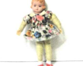 CACO girl dollhouse doll Germany 3.5&quot;