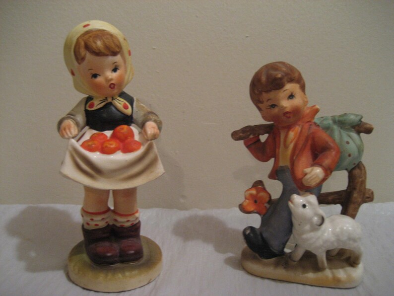 ENESCO Vintage Boy and Girl Figurines Etsy