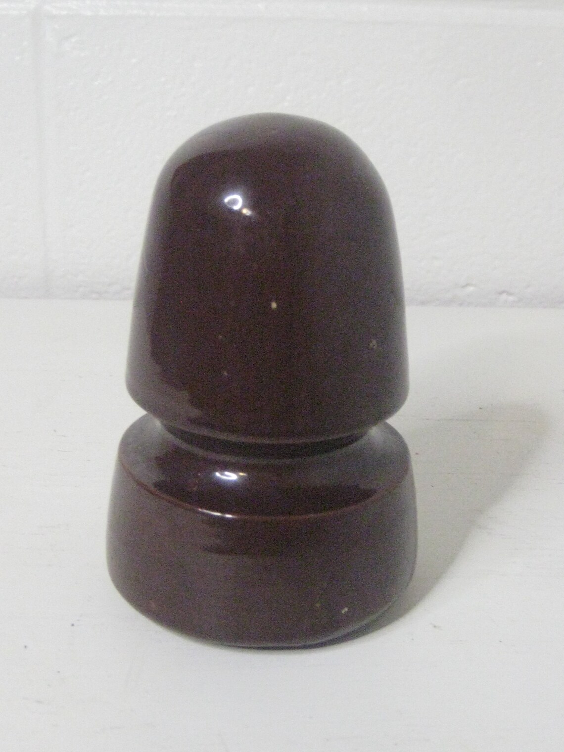 Brown Glazed Porcelain Electric Power Line Insulator Etsy