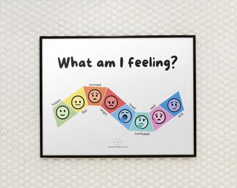 Tabla de sentimientos imprimible: Tabla visual de emociones para autismo y TDAH (Descarga PDF)