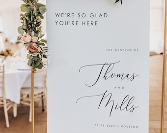 Minimalist Welcome Sign, Wedding welcome  Sign, Welcome Wedding Sign, Welcome Sign Template, Wedding Sign Template, Charlotte