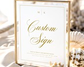 Classic Custom Sign, Custom Wedding sign, Custom Sign, Wedding Signage, Custom Wedding Sign, Custom Sign Wedding, DIY Signage, Grace