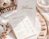 Classic Wedding Itinerary Template, Elegant Editable Itinerary Timeline, Grace