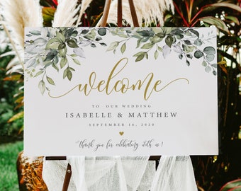 Wedding Travel Cards Edit in Word or Pages Greenery Welcome Card Template Printable Welcome Cards Wedding Welcome Cards