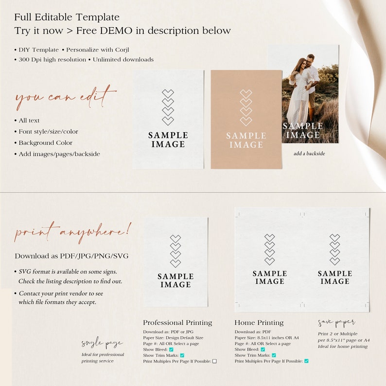 Wedding Program, Program Wedding, Program Template, Program For Wedding, Ceremony Program, Program Printable, Fully Editable, Stephanie image 6