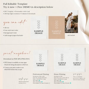 Floral Wedding Invitation Set, Burgundy Wedding Invitation, Wedding Invitation Suite, Wedding Invitation Template Download, Chloe image 8