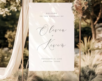Welcome Sign, Wedding Welcome Sign, Welcome Wedding Sign, Wedding Backdrop, Wedding Welcome Sign Template, Cynthia