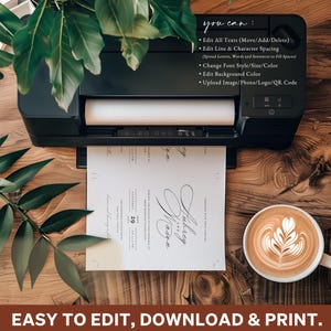 Script Wedding Invitation, Wedding Invitation Template, Wedding Invitation Suite, Wedding Invitation Set, Wedding Invites, Catherine image 9