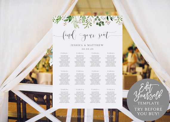 How To Seating Chart Wedding