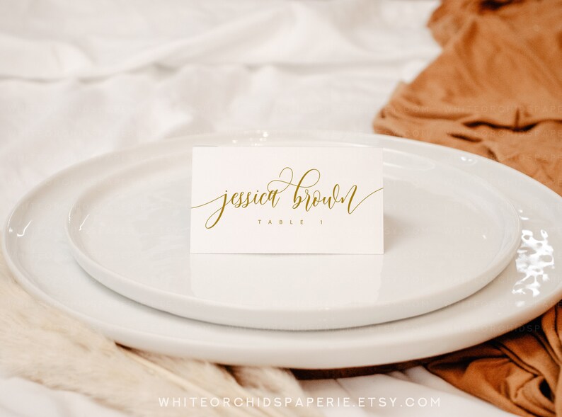 Place Cards Wedding Place Cards With Meal Choice Table Place Etsy