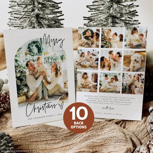 Family Photo Christmas Card, Christmas Card Photo Template, Photo Christmas Card, Holiday Card Template, Printable Photo Cards, Joy