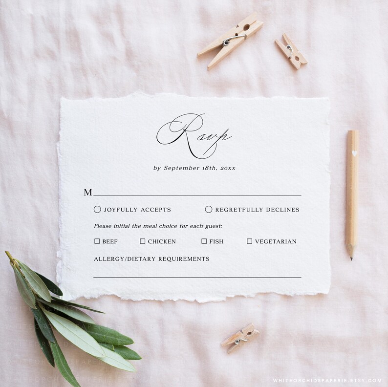 Script Wedding Invitation, Wedding Invitation Template, Wedding Invitation Suite, Wedding Invitation Set, Wedding Invites, Catherine image 3