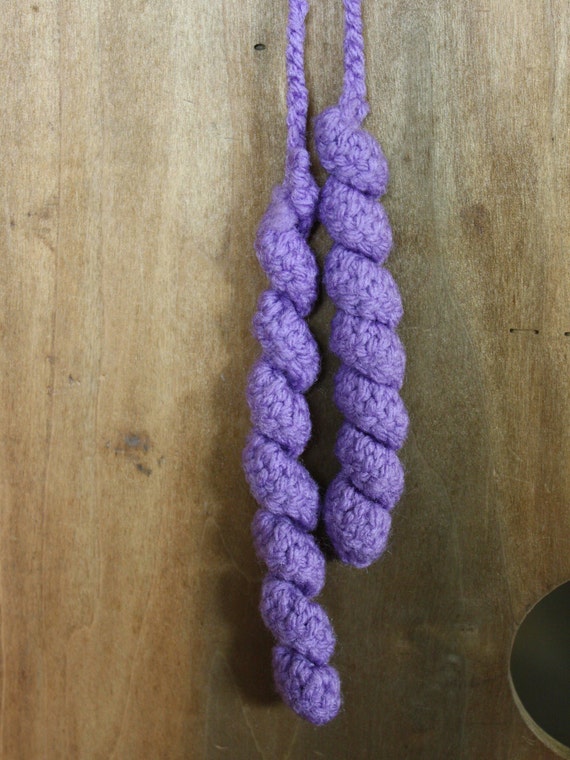 Vintage Hand Crocheted Spiral Hair Ties Etsy