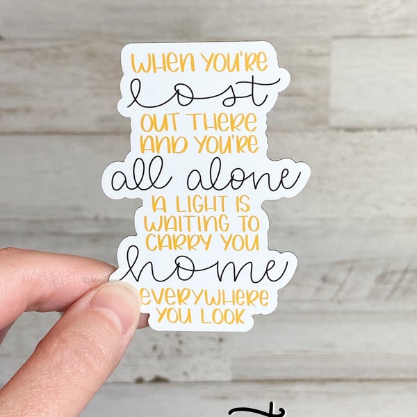 MAGNET Everywhere You Look Full House Theme Song Yellow 80's 90's tv show Hand Lettering