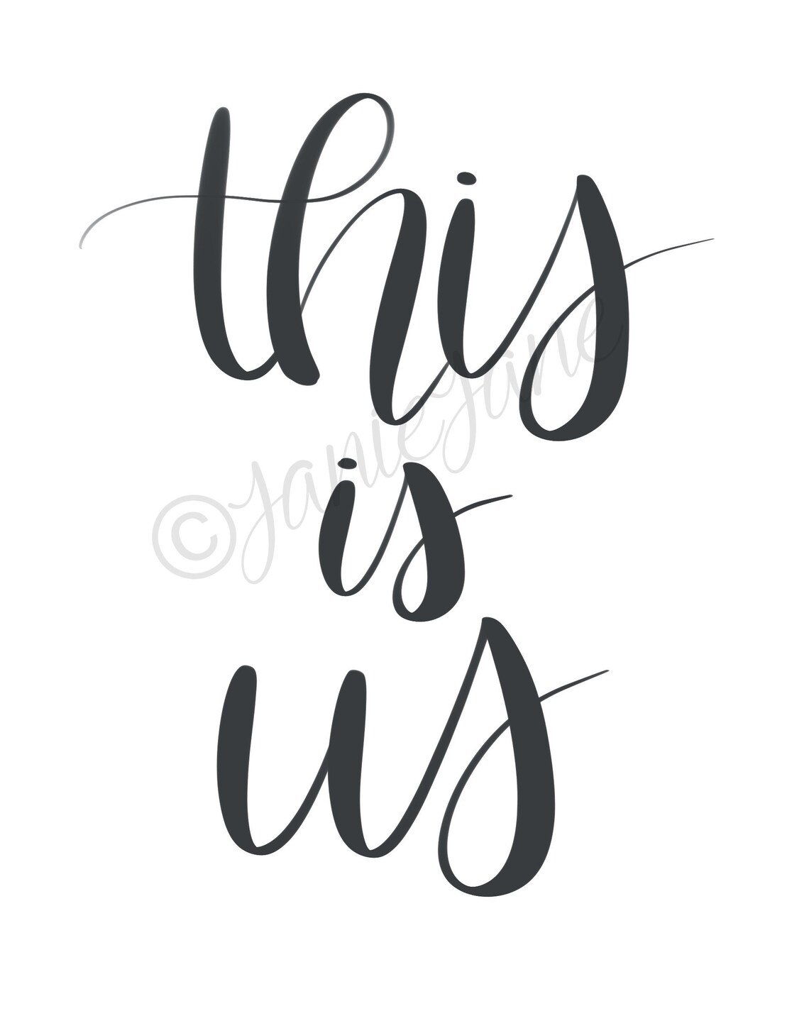 This is Us Inspired by the TV Show Black and White 8x10 Print Etsy