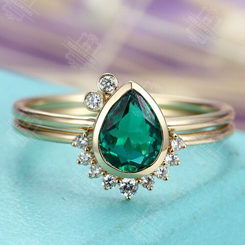 Art Deco Sapphire Ring 14K Rose Gold Vermeil Ring Gatsby | Etsy