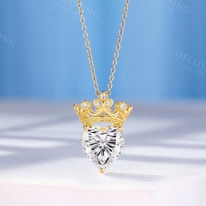 Crown heart necklace queen necklace hot sale