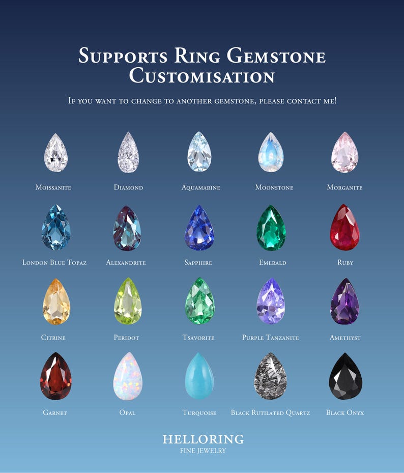 a bunch of different colored gems on a blue background