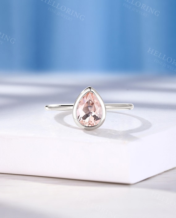 Peach Morganite Gemsona 4+ Thousand Cushion Gem Royalty-Free