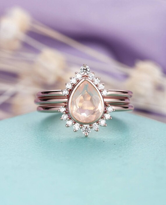 rose quartz engagement ring rose quartz engagement ring
