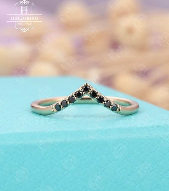 T/&T ring Big Heart Shape Black onyx Vintage Wedding Rings For Women Engagement Wedding Bridal Rings