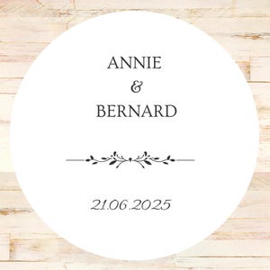 Etiquettes Autocollantes pour Mariage I Stickers personnalisés IStickers Mariage I  Cadeau de Mariage Autocollant Remerciement I