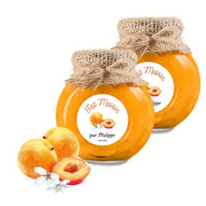 Stickers personnalisés Confiture de Mirabelle I étiquettes cadeaux personnalisées I stickers pour Pot de Confiture I Stickers Ronds