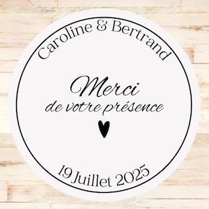Stickers Personnalisé Mariage  I Etiquettes Autocollantes Personnalisées I IStickers Mariage I  Cadeau de Mariage Autocollant Remerciement I