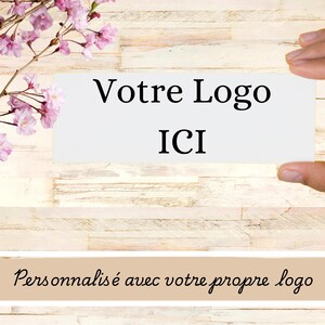 Etiquettes Autocollantes Rectangulaires Personnalisées  - Fait sur mesure avec votre design-mariage, entreprise, ajout de texte gratuit