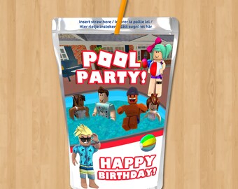 Roblox Party Favor Etsy - floss roblox ver