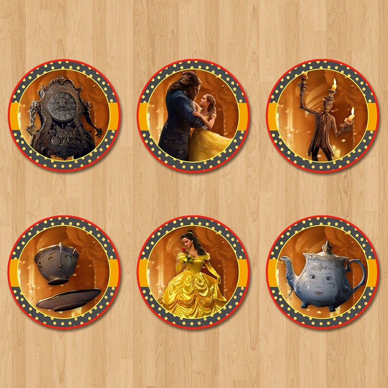 Beauty And The Beast Edible Cake Toppers