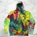 Tie Dye Nike Hoodie Rainbow Colorful Sweatshirt Ice Dyed Street Fashion Small-3X 