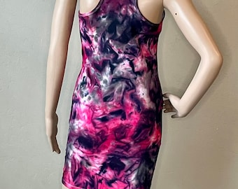 pink tie dye dress bodycon Cute Mistake Tie Dye Berry Splash Savage Mini Dress  Dolls Kill