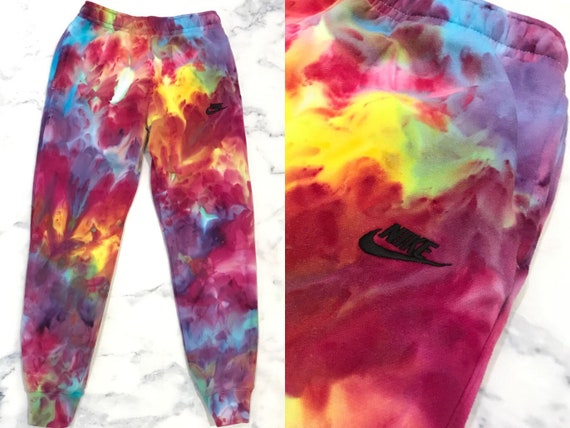 tie dye sweatpants rainbow