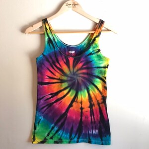 Tie Dye Tank Top Mystic Rainbow Women's Yoga Tank XS-5X