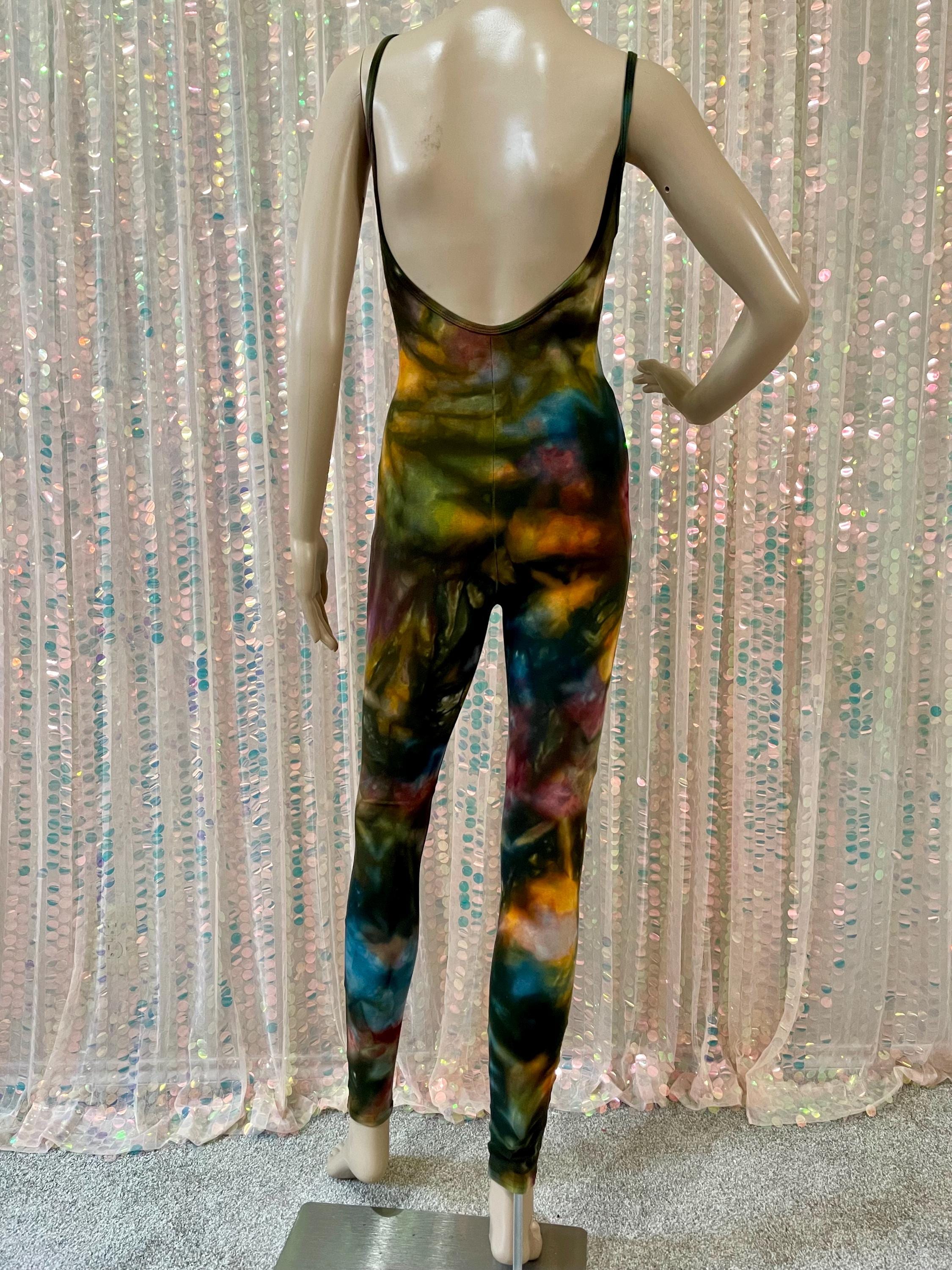 Tie Dye Bodysuit Leotard / Boho, Hippie, Festival Fashion