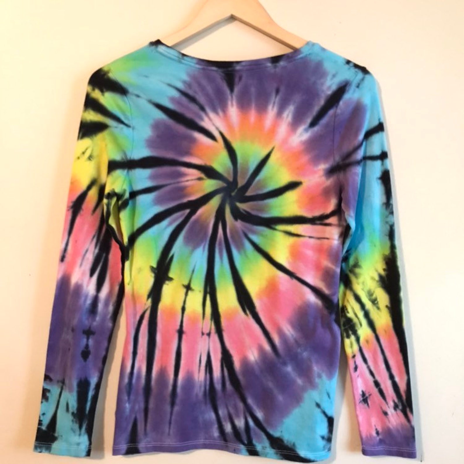 pastel tie dye long sleeve shirt
